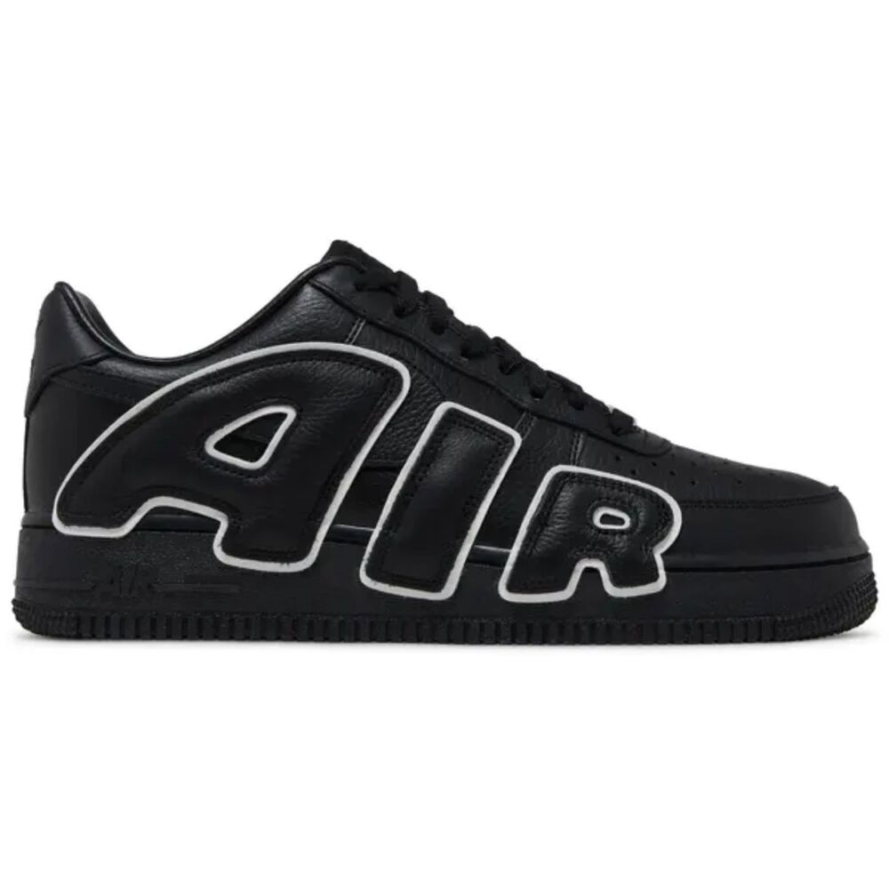 New All-Black Leather Low-Top Court Sneakers